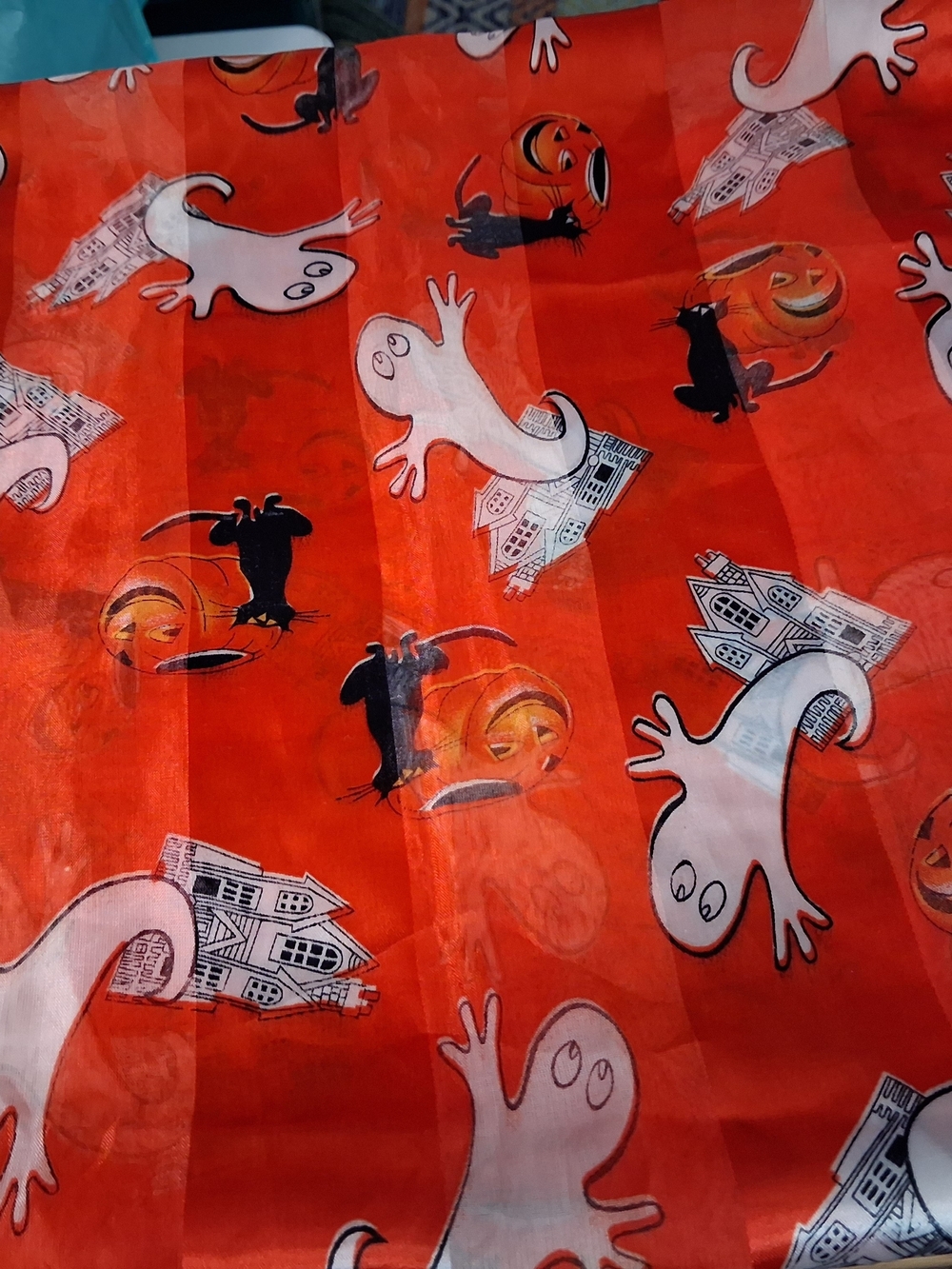 Halloween Ghost Scarf— Orange